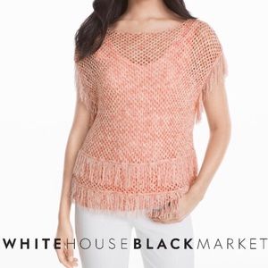 White House Black Market fringe sweater